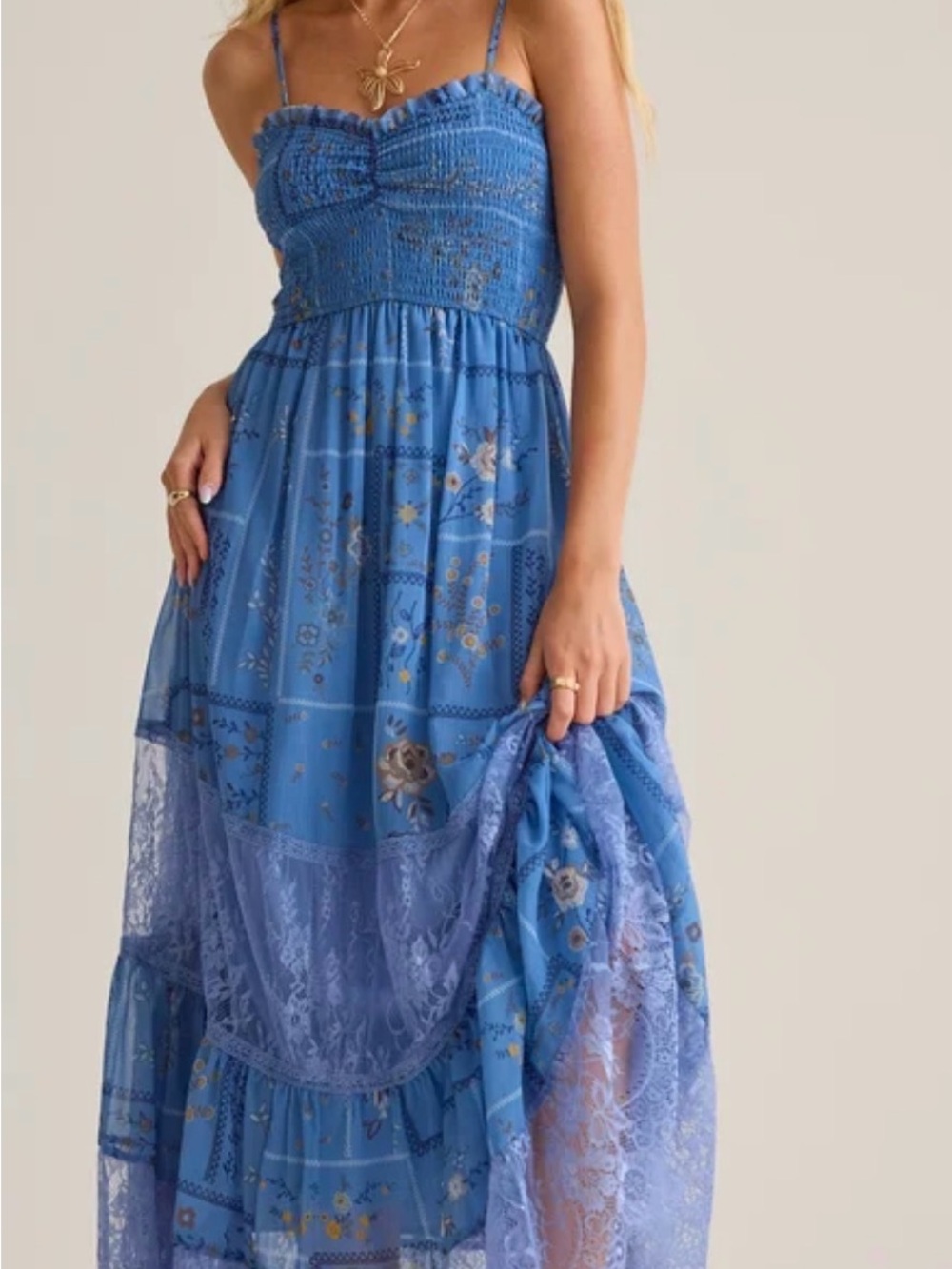 Altar’d State Edith Floral Maxi Dress